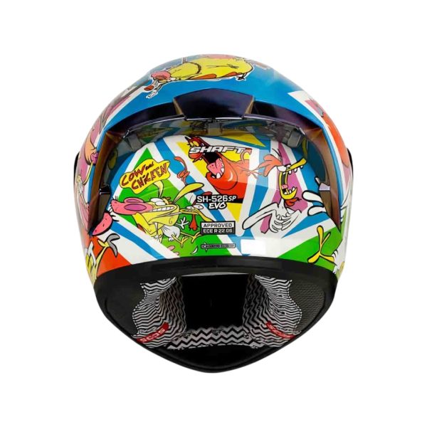 CASCO MOTO SHAFT 526SP EVO COW AND CHICKEN INTEGRAL CARTOON NETWORK